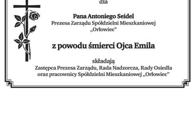 Wyrazy głębokiego żalu i współczucia